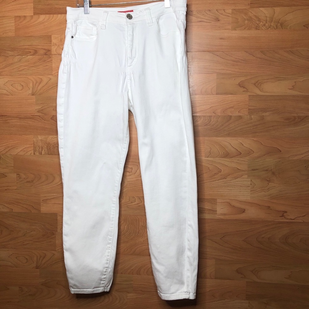 GUESS CROPPED JEANS NO SIZE TAG COLOR WHITE